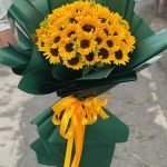 دسته گل آفتابگردان خارجی شیک