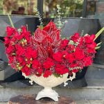 جام گل عاشقانه برای عشقم
