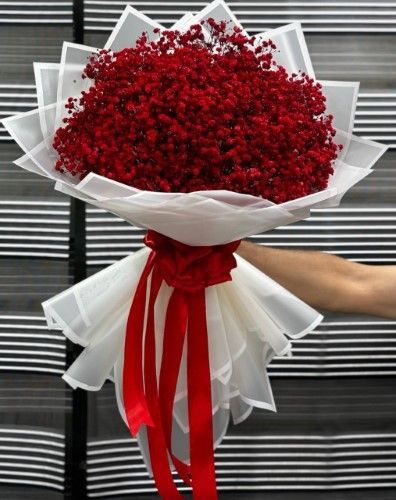دسته گل عروس قرمز ولنتاین