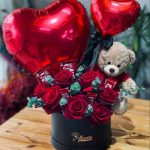 خرس و شکلات گل بادکنک ولنتاین