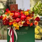 سبد گل و میوه یلدایی