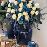 گل با کیک تولد برای مرد
