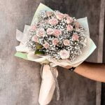 دسته گل مینیاتوری گلبهی