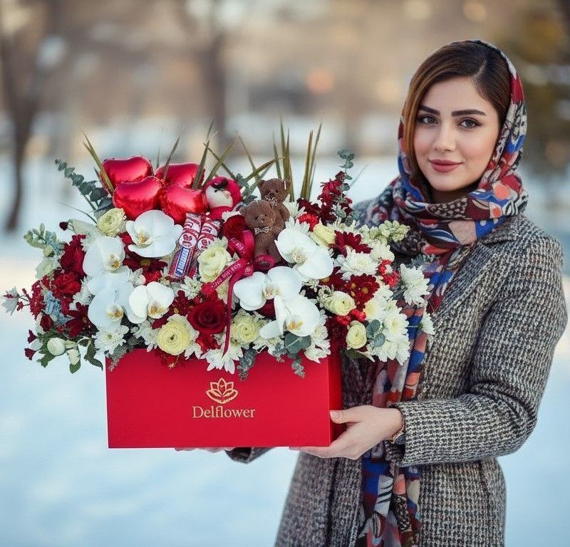 باکس گل ولنتاین مردانه