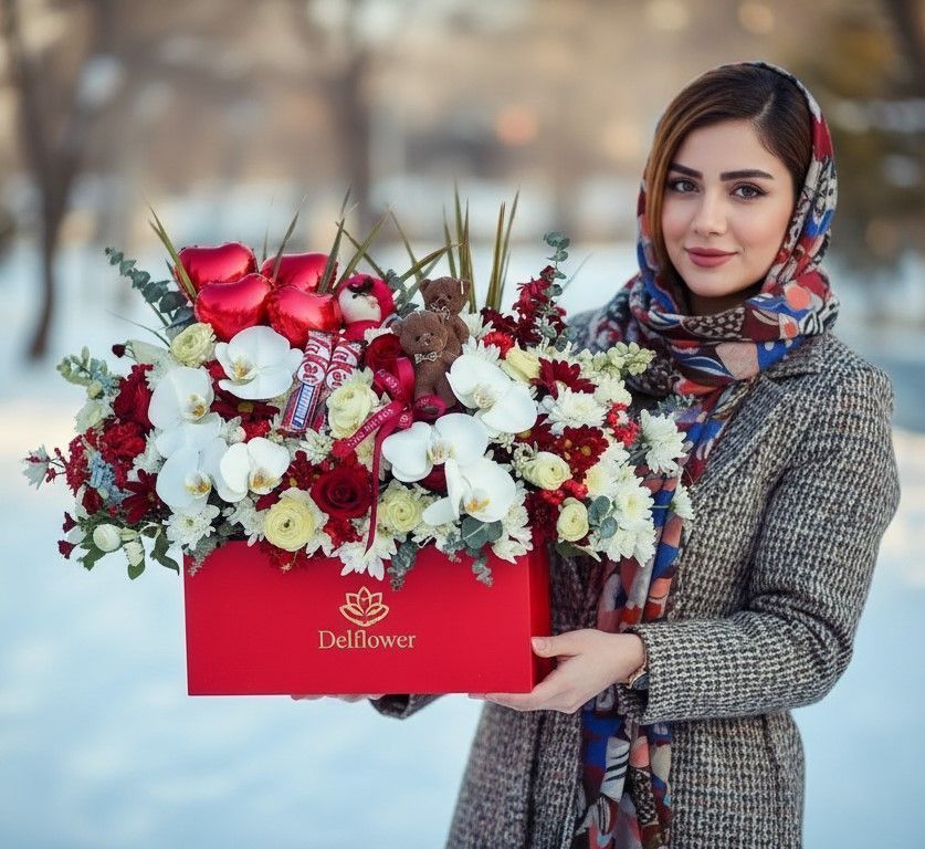 باکس گل ولنتاین مردانه