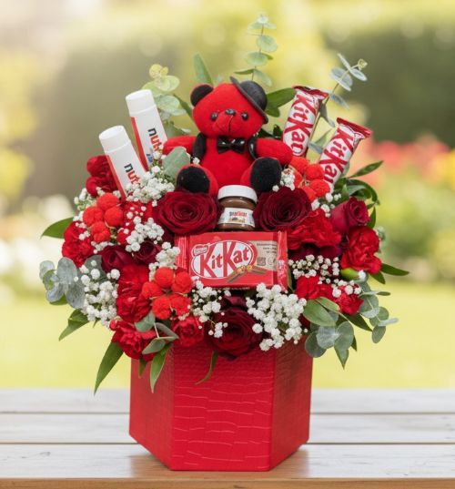 عکس دسته گل هدیه ولنتاین