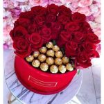 دسته گل شکلاتی ولنتاین