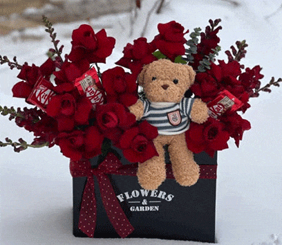 باکس گل خرس برفی