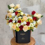 سبد گل برای هدیه به پدر و مادر