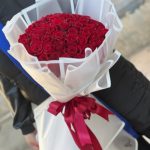دسته گل یکدست رز
