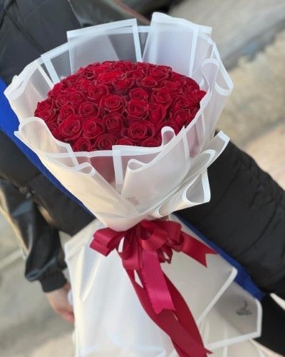 دسته گل یکدست رز