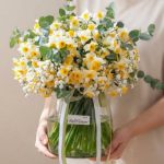 گلدان شیشه ای نرگس خوشبو