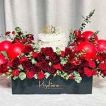 گل و کیک تولد برای سورپرایز تولد