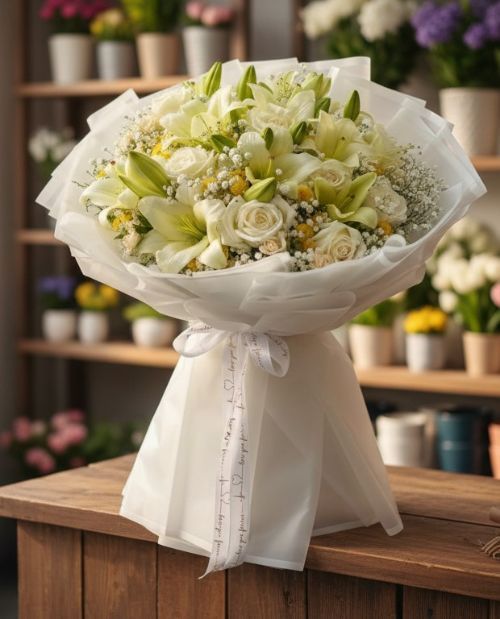 دسته گل لیلیوم و عروس برای اولین قرار ، عیادت بیمار ، استقبال از مسافر