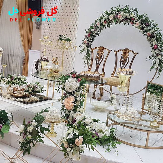 گل آرایی میز بله برون