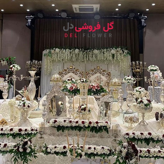 گل آرایی لاکچری تالار و باغ