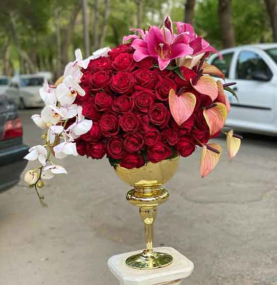 جام گل لیلیوم و ارکیده