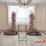 تزئین بله برون با گل طبیعی