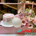 جعبه کادو تولد با گل