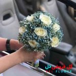 دسته گل عروس رز