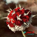 دسته گل عروس جدید قرمز