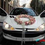گل ماشین عروس حلقه ای