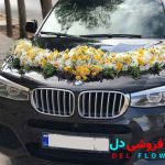 تزیین ماشین عروس بی ام و مشکی