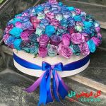 باکس گل رز رنگی