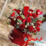باکس گل رز با شکلات