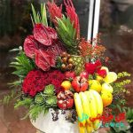 سبد گل و میوه یلدایی